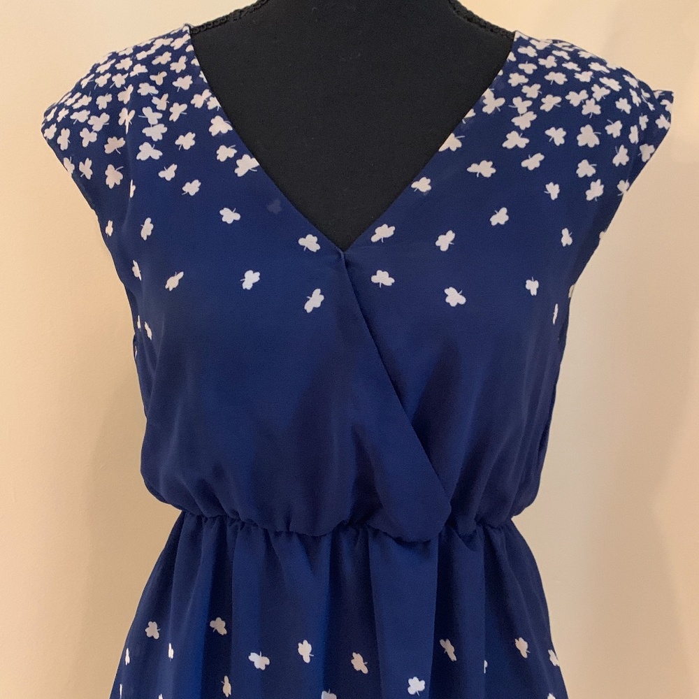 Echoo Blue Butterfly Print Dress - image 2